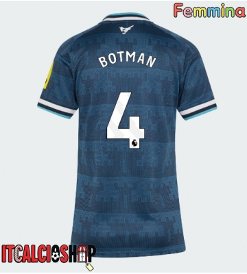 Newcastle United Sven Botman #4 Seconda Maglia Femmina 2026-27 Manica Corta